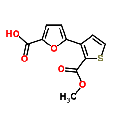 5-[2-(Methoxycarbonyl)-3-thienyl]-2-furoic acid Structure