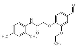 2-(2-ETHOXY-4-FORMYLPHENOXY) ACETIC ACID, N-(2,4-DIMETHYLPHENYL)AMIDE Structure