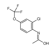 2'-CHLORO-4'-(TRIFLUOROMETHOXY)ACETANILIDE structure