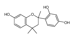 2,4,4-trimethyl-2-(2,4-dihydroxyphenyl)-7-hydroxychroman结构式