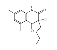 3-butyl-3-hydroxy-5,7-dimethylquinoline-2,4(1H,3H)-dione Structure