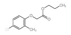 Acetic acid,2-(4-chloro-2-methylphenoxy)-, propyl ester Structure