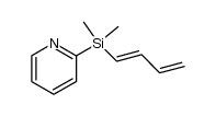 (E,E)-2-pyridyldimethyl(buta-1,3-dienyl)silane Structure