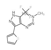 1H-Pyrazole,4-(3,3-dimethyl-1-triazen-1-yl)-3-(2-thienyl)-5-(trifluoromethyl)- Structure