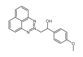 2-(2-hydroxy-2-(4-methoxyphenyl)ethyl)naphtho[1,8-de][1,2,3]triazin-2-ium-1-ide结构式