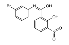 N-(3-bromophenyl)-2-hydroxy-3-nitrobenzamide结构式