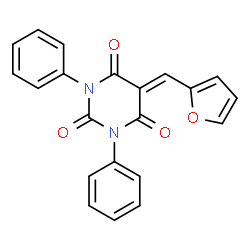 5-(2-furylmethylene)-1,3-diphenyl-2,4,6(1H,3H,5H)-pyrimidinetrione picture