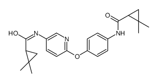 (1S)-N-[4-[5-[[(1S)-2,2-dimethylcyclopropanecarbonyl]amino]pyridin-2-yl]oxyphenyl]-2,2-dimethylcyclopropane-1-carboxamide Structure