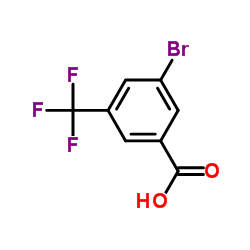 3-溴-5-三氟甲基苯甲酸结构式