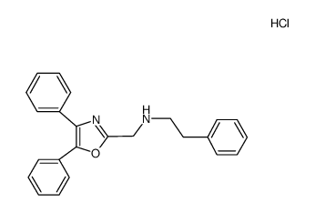 (4,5-diphenyl-oxazol-2-ylmethyl)-phenethyl-amine, monohydrochloride Structure