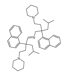 1-[5-Methyl-3-[N-[4-methyl-2-(1-naphtyl)-2-(2-piperidinoethyl)pentyl]iminomethyl]-3-(1-naphtyl)hexyl]piperidine Structure