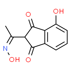 1H-Indene-1,3(2H)-dione, 4-hydroxy-2-[1-(hydroxyimino)ethyl]- (9CI) structure