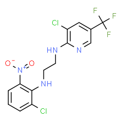 N-[2-(2-CHLORO-6-NITROANILINO)ETHYL]-N-[3-CHLORO-5-(TRIFLUOROMETHYL)-2-PYRIDINYL]AMINE structure