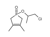 1-(2-chloro-1-methyl-ethoxy)-3,4-dimethyl-2,5-dihydro-1H-phosphole 1-oxide Structure