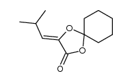 5'-isobutylidenecyclohexanespiro-2'-(1',3'-dioxolan)-4'-one Structure