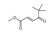 methyl 5,5-dimethyl-4-oxohex-2-enoate Structure