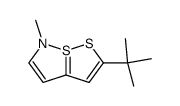 2-tert-butyl-6-methyl-6H-7λ4-[1,2]dithiolo[5,1-e]isothiazole Structure