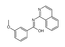 N-isoquinolin-1-yl-3-methoxybenzamide结构式