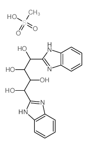 1,4-bis(1H-benzoimidazol-2-yl)butane-1,2,3,4-tetrol; methanesulfonic acid结构式