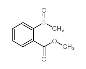 methyl 2-(methylsulfinyl)benzenecarboxylate Structure