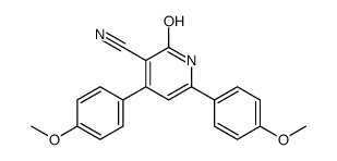 4,6-bis(4-methoxyphenyl)-2-oxo-1H-pyridine-3-carbonitrile Structure