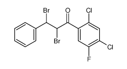 2,3-dibromo-1-(2,4-dichloro-5-fluorophenyl)-3-phenylpropan-1-one Structure