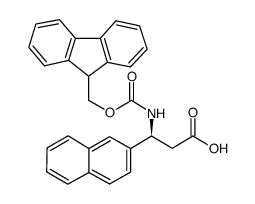 Fmoc-(S)-3-Amino-3-(2-naphthyl)-propionic acid structure