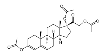 3,17α,21-triacetoixypregna-3,5-dien-20-one Structure