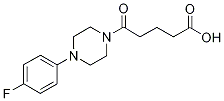 5-[4-(4-氟苯基)哌嗪-1-基]-5-氧代-戊酸结构式