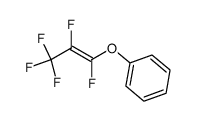 trans-1,2,3,3,3-Pentafluoro-1-phenoxypropene Structure