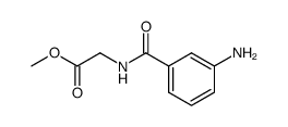 (3-amino-benzoylamino)-acetic acid methyl ester Structure