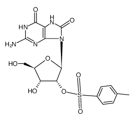 8-oxo-O2'-(toluene-4-sulfonyl)-7,8-dihydro-guanosine Structure