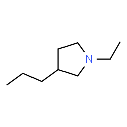 Pyrrolidine, 1-ethyl-3-propyl- (9CI) Structure