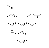 1-methyl-4-(2-methylsulfanylxanthen-9-ylidene)piperidine Structure