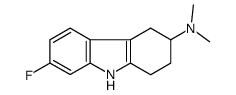 7-fluoro-N,N-dimethyl-2,3,4,9-tetrahydro-1H-carbazol-3-amine结构式