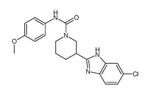 1-Piperidinecarboxamide,3-(5-chloro-1H-benzimidazol-2-yl)-N-(4-methoxyphenyl)-(9CI) picture