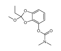 (2-ethyl-2-methoxy-1,3-benzodioxol-4-yl) N,N-dimethylcarbamate Structure