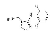 1-propargyl-2-[N-(2',6'-dichloro-phenyl)-amino]-2-imidazoline Structure