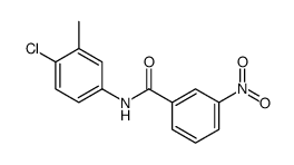 N-(4-chloro-3-methylphenyl)-3-nitrobenzamide结构式