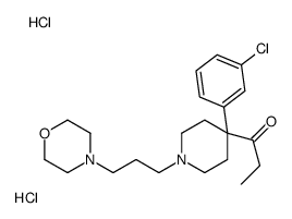 1-[4-(3-chlorophenyl)-1-(3-morpholin-4-ylpropyl)piperidin-4-yl]propan-1-one,dihydrochloride Structure