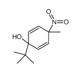 1-tert-butyl-4-methyl-4-nitrocyclohexa-2,5-dien-1-ol结构式