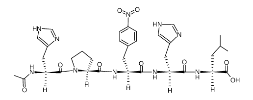 Ac-His-Pro-(p-NO2)Phe-His-Leu Structure