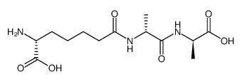 6-α-D-aminopimelyl-ε-D-alanyl-D-alanine Structure