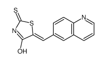 5-(quinolin-6-ylmethylidene)-2-sulfanylidene-1,3-thiazolidin-4-one Structure