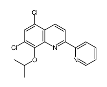 5,7-dichloro-8-propan-2-yloxy-2-pyridin-2-ylquinoline Structure