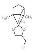 Spiro[bicyclo[2.2.1]heptane-2,2'-[1,3]dioxolane], 4'-(chloromethyl)-1,7,7-trimethyl-结构式