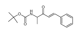 ((E)-1-Methyl-2-oxo-4-phenyl-but-3-enyl)-carbamic acid tert-butyl ester结构式