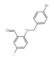 2-[(4-溴苄基)氧基]-5-氯苯甲醛结构式