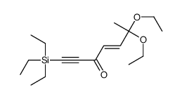 6,6-diethoxy-1-triethylsilylhept-4-en-1-yn-3-one Structure