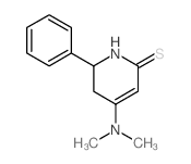 4-dimethylamino-6-phenyl-5,6-dihydro-1H-pyridine-2-thione structure